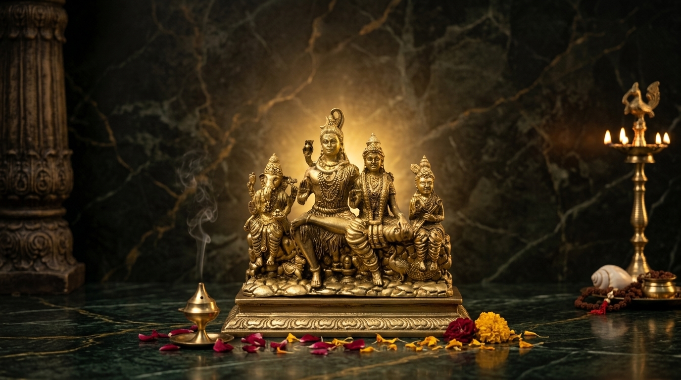 Hands joined in prayer with marigolds, evoking devotion and Krishna bhakti