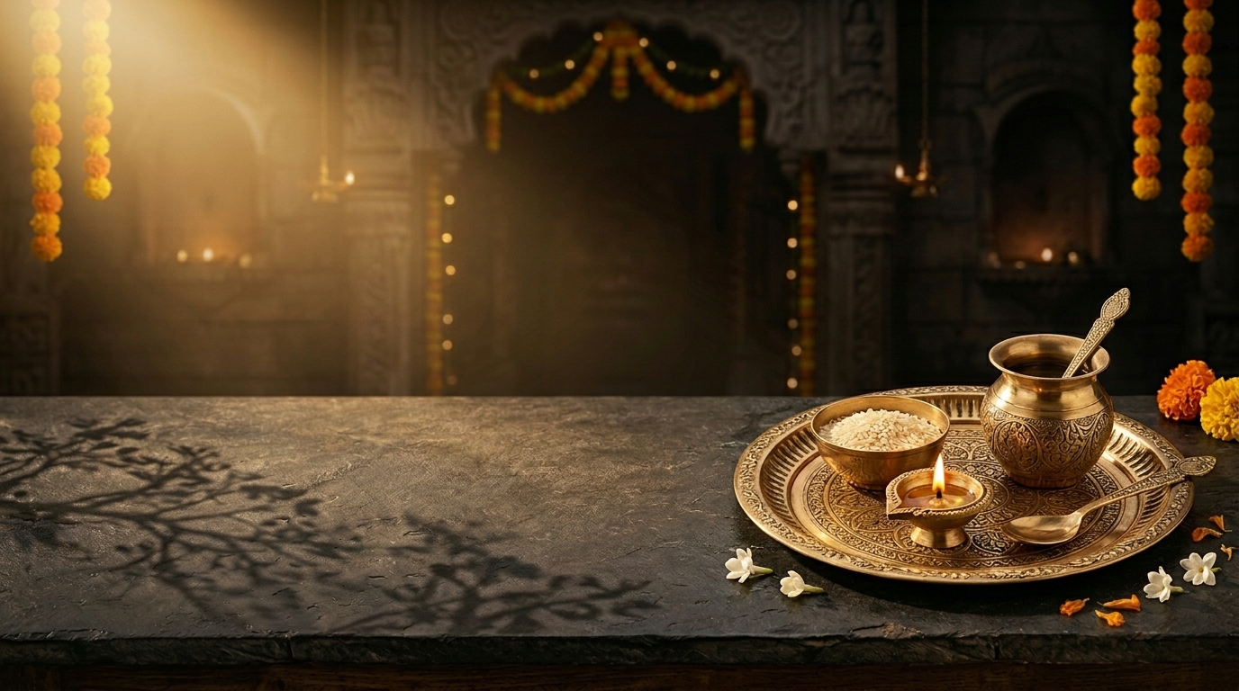 Stacked copper and brass plates and bowls